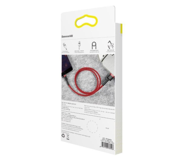 BASEUS USB-Lightning Cafule 1m czerwony CALKLF-B09 - 1094246 - zdjęcie 7